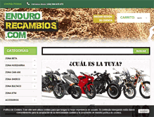 Tablet Screenshot of endurorecambios.com